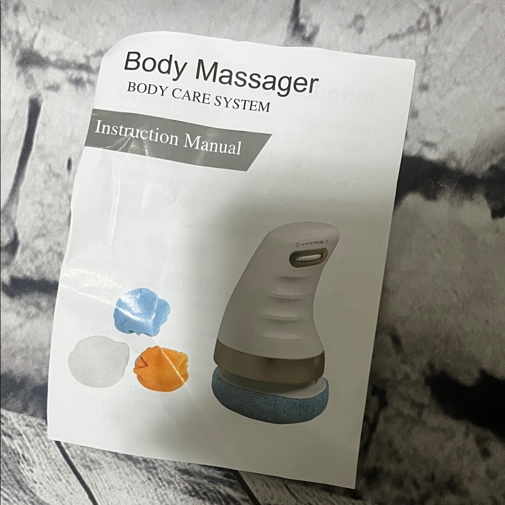 Body Massager with Blue and Orange Attachments